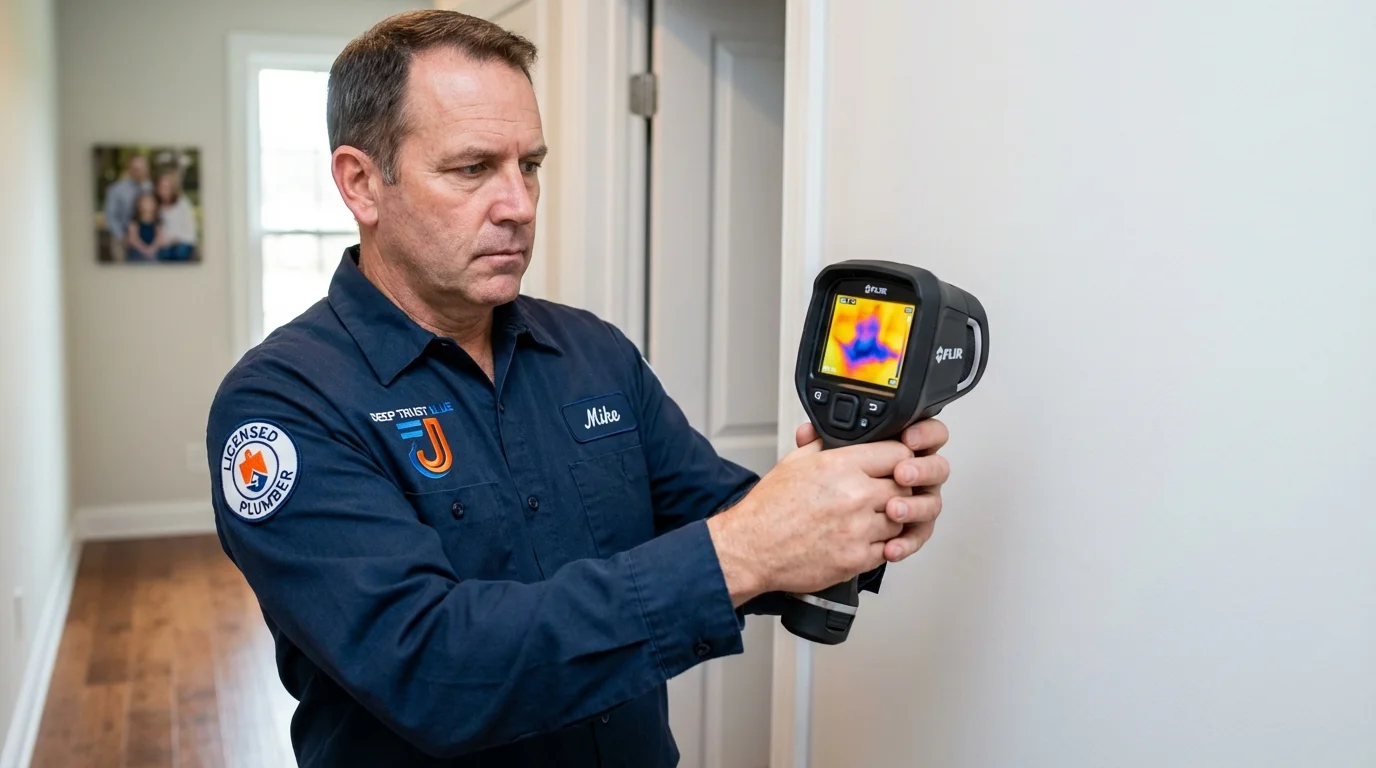 Thermal imaging leak detection by Johns Plumbing LLC in Sperry